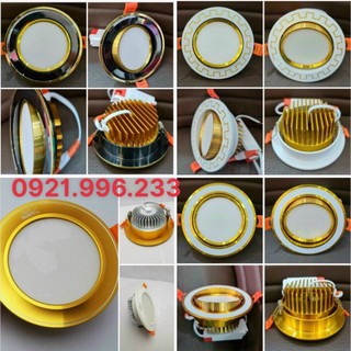 Âm Trần viền mặt xoay ,Đèn downlight led,đèn led mắt trâu