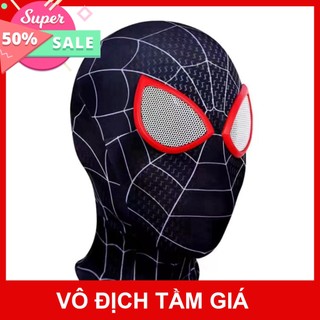 Mặt Người Nhện 2 màu Đen Đỏ, Mặt nạ SpiderMan Trùm Đầu Độc Đáo Vui Nhộn, Đồ chơi cosplay Spider Man