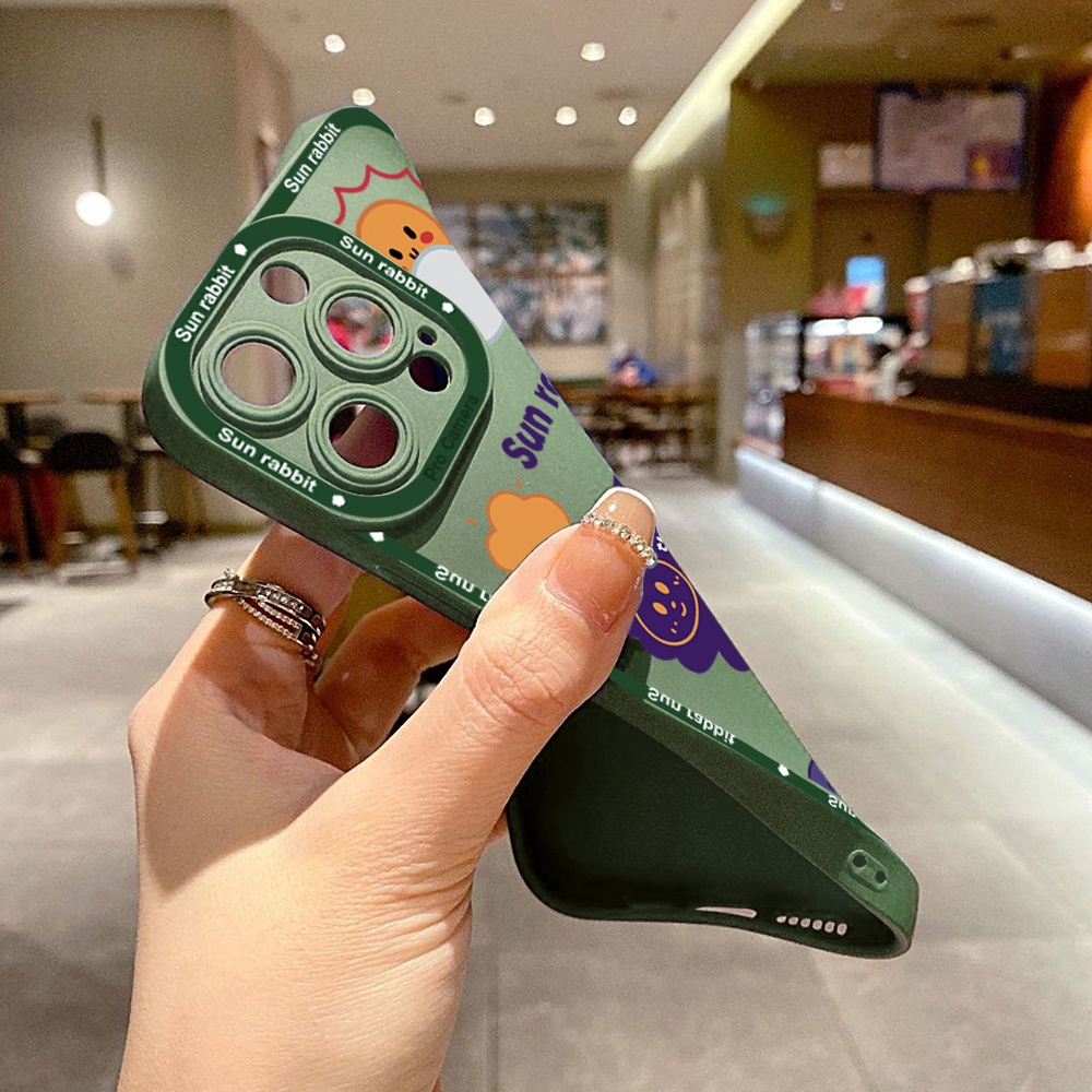 OPPO A15 A15S A7 A5S A12 A12S A9 A5 A31 A3S A12E A53 A33 A92 A52 2020 Cho Ốp lưng điện thoại In Hình Cartoon Sun Rabbit