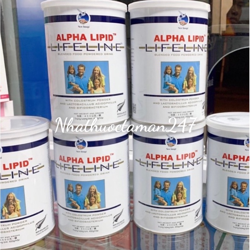 [Kèm giấy tờ] Sữa non Alpha Lipid Lifeline 450g chính hãng, sữa non bổ sung kháng thể cho người già và trẻ nhỏ