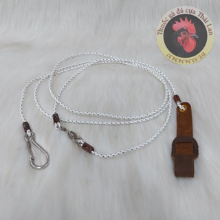 Dây cột gà cao cấp TRE + NÒI điều sài được , dài 1 mét 8 , giá rẻ , bền đẹp , chắc chắn , móc khớp inox , chất liệu Da b