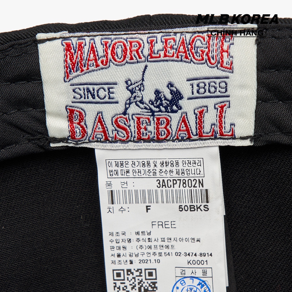 MLB - Nón bóng chày Slider Cover Fit 3ACP7802N-50BKS