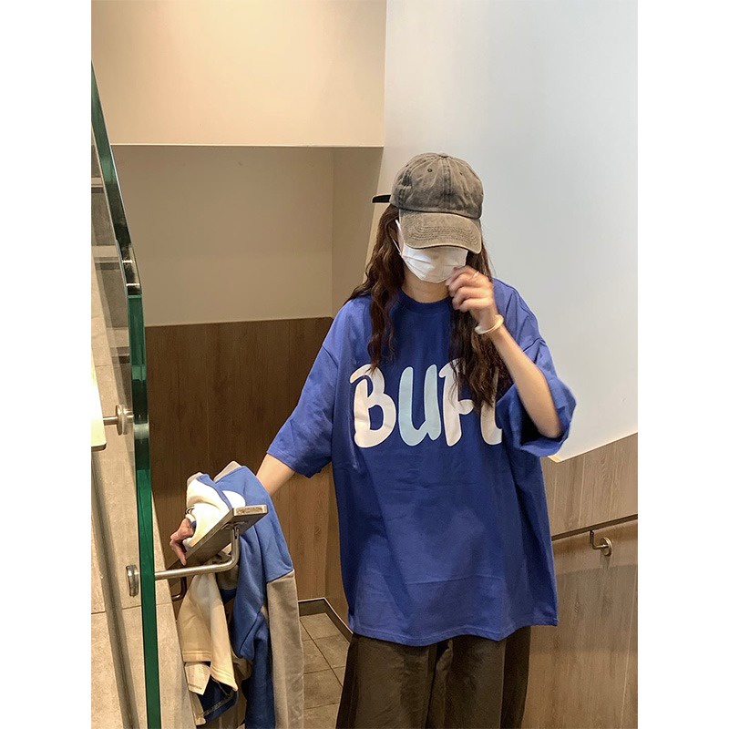 NRVP Áo Thun Unisex Mùa Hè Dáng Suông Tay Cộc Phong Cách Hàn Quốc Cho Nam Nữ