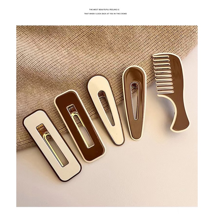 Kẹp Tóc Hình Mặt Cười / Trái Tim / Gấu Dễ Thương Thời Trang Cho Nữ