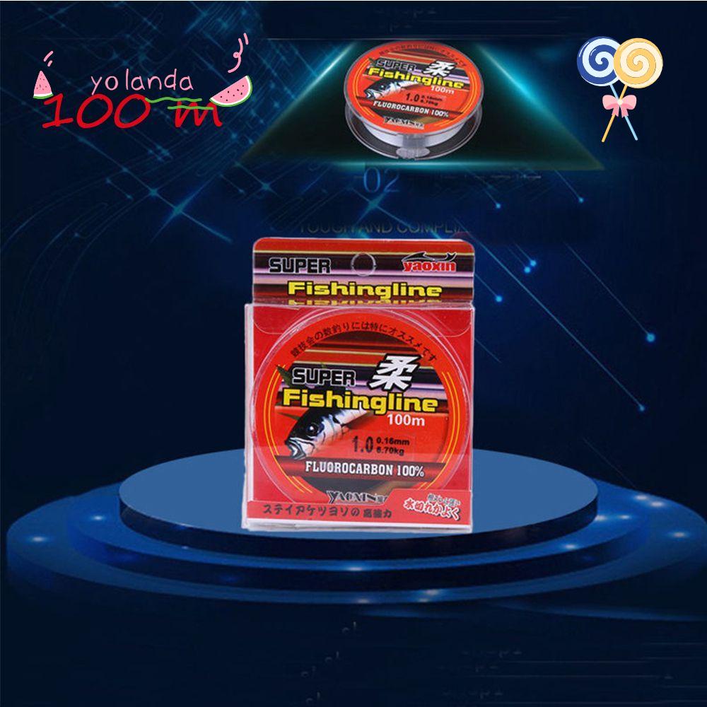 Cuộn Dây Câu Cá Chất Liệu Fluorocarbon 100% 100m