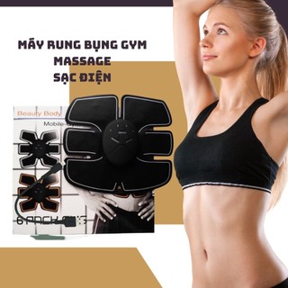 Máy rung bụng gym massage đánh tan mỡ ⚡nhập mỹ⚡ máy tập gym massage tự động tan giảm mỡ săn