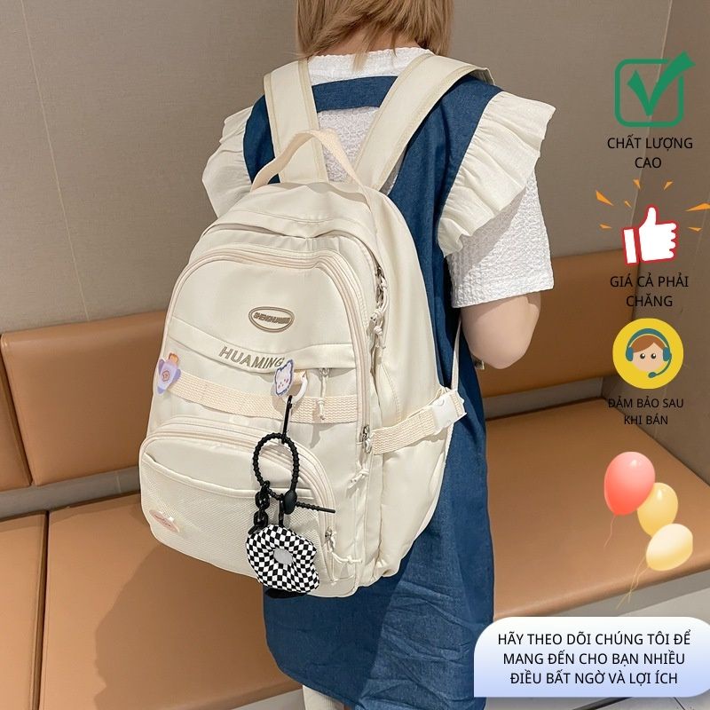 Balo ulzzang nữ hàn quốc balo thời trang đi học sinh viên FT7115