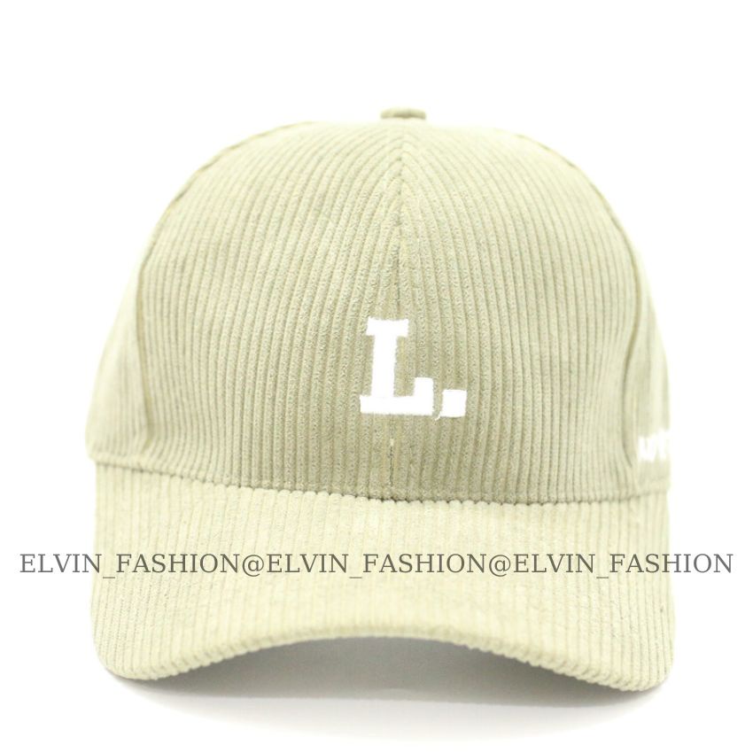 Mũ Lưỡi Trai_Nón Lưỡi Trai Chất Liệu Nhung Tăm Thêu Chữ Cái Thời Trang Unisex Phong Cách Hàn Quốc