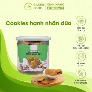 Bánh quy hạnh nhân vị dừa ăn kiêng dành cho người eatclean tiểu đường, ăn kiêng 100-500g - baker food