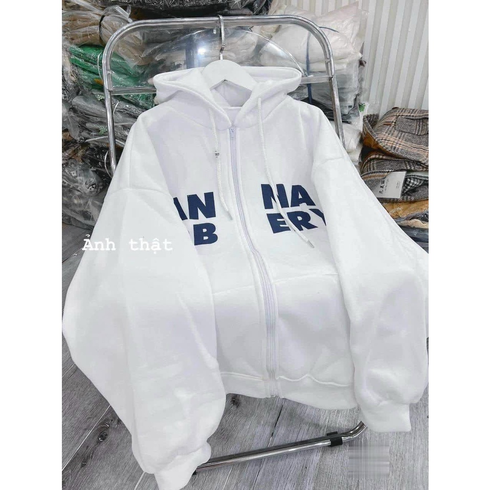 Áo Khoác Nỉ Unisex From Rộng Nón 2 Lớp In ANNA, Áo Khoác Chống Nắng Chống Gió Lạnh Siêu Hot