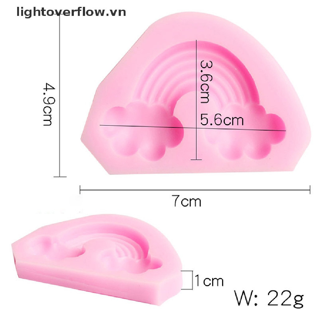 Khuôn Silicon Tạo Hình Đám Mây Mưa Trang Trí Bánh DIY