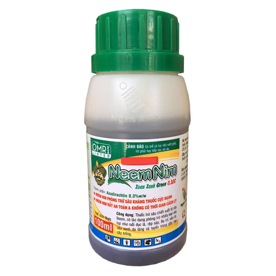 Dầu Neem Nim hữu cơ bảo vệ cây trồng (chai 100ml)