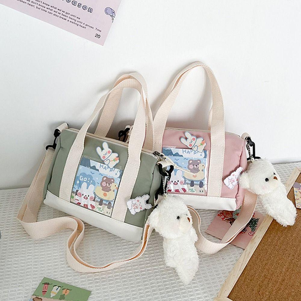 Túi Tote Đeo Vai Cỡ Lớn Họa Tiết Hoạt Hình Dễ Thương