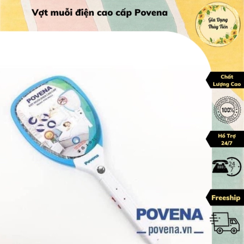 Vợt muỗi điện cao cấp Povena
