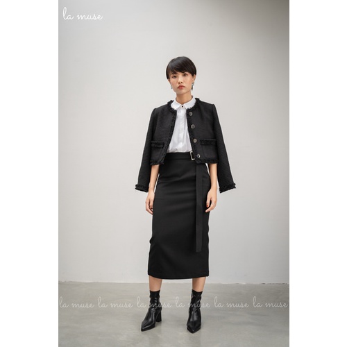 Bốt cao gót mũi nhọn Tina