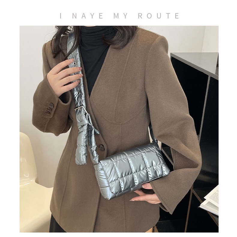 Túi đeo chéo JASMIN NOIR bằng nylon đơn giản thời trang dành cho nữ