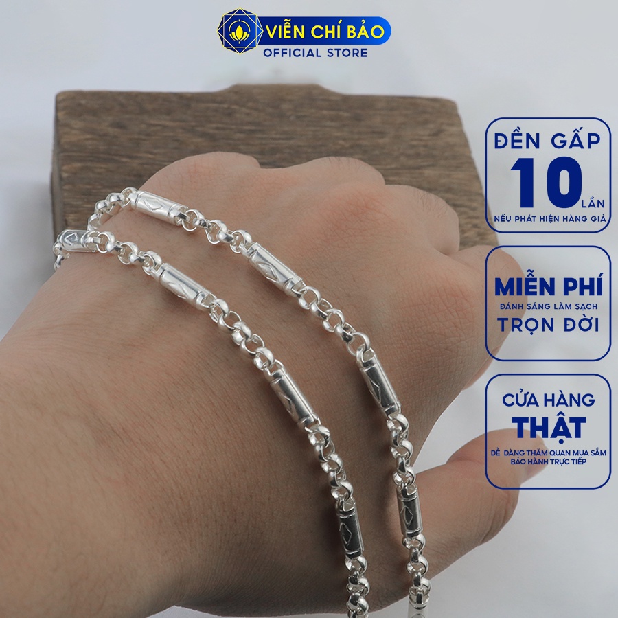 Dây chuyền bạc trẻ em Luis chất liệu bạc 925 thời trang phụ kiện trang sức Viễn Chí Bảo D300041