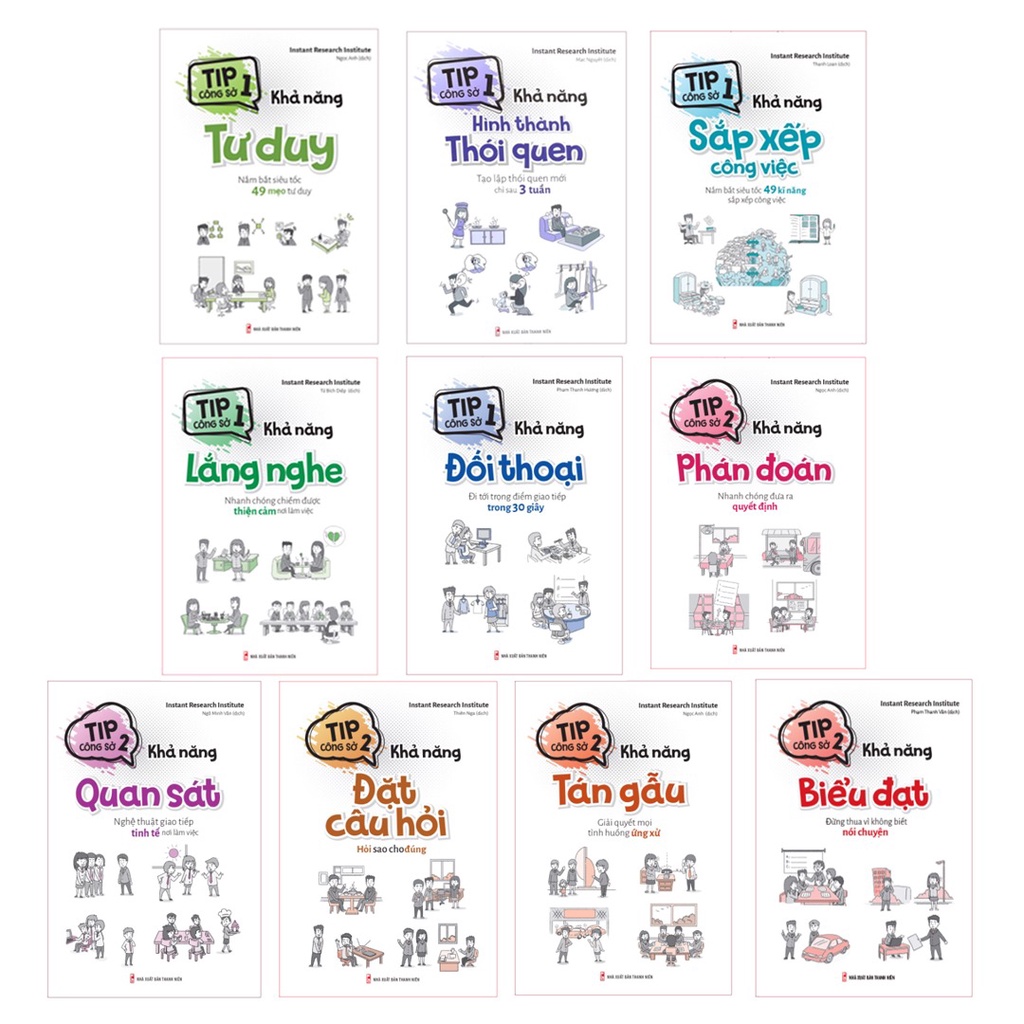 Sách: Combo 10 Cuốn: Trọn Bộ Tip Công Sở
