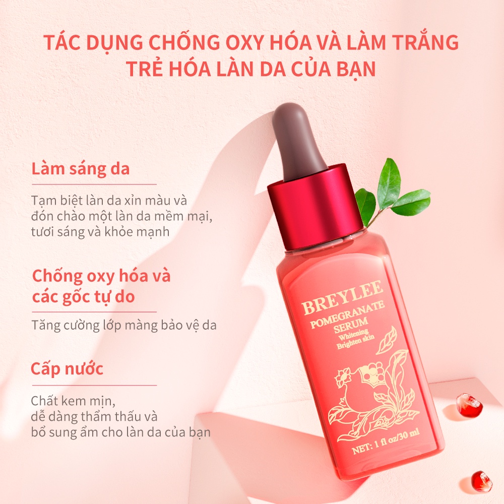 Serum BREYLEE Chiết Xuất Hạt Lựu 
Đỏ Làm Trắng Dưỡng Ẩm Da 30ML