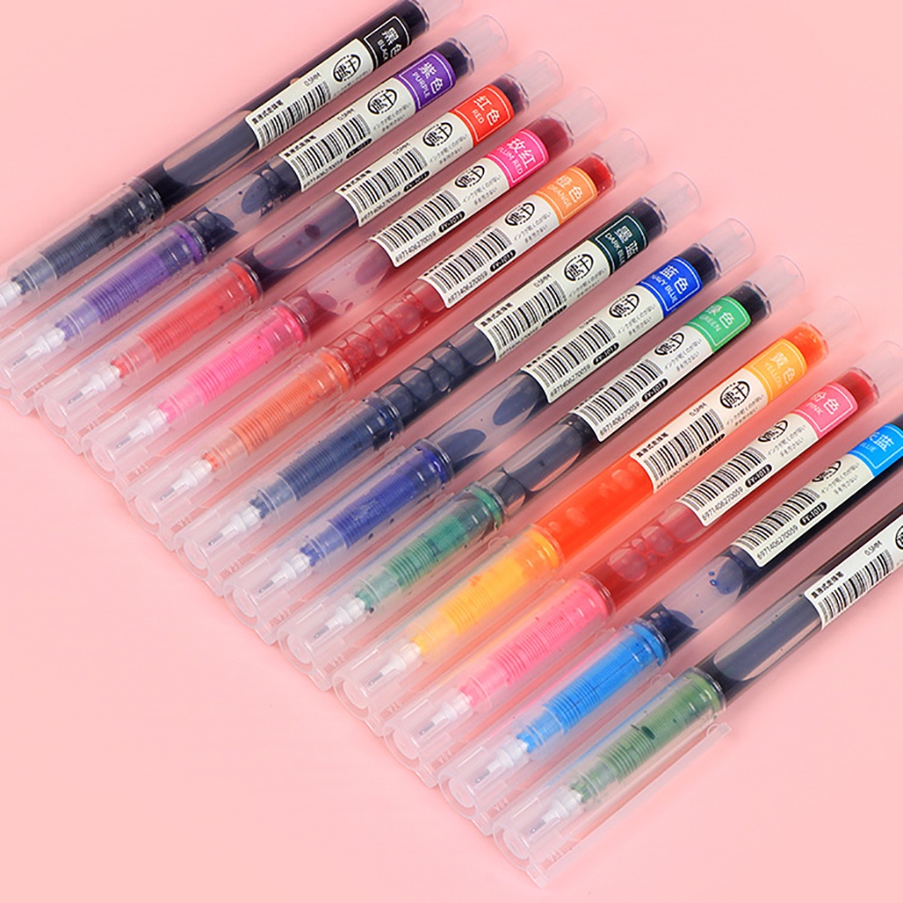 Bút gel ngòi 0.5mm 12 màu sắc cho văn phòng / trường học