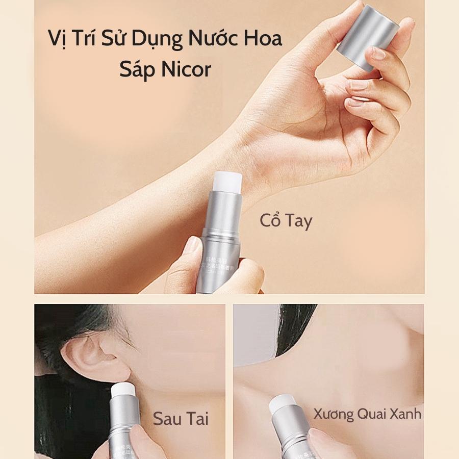 Nước Hoa Khô Dạng Sáp Nicor Chính Hãng Nước Hoa Khô Nam Nữ Unisex Lưu Giữ Hương Lâu & Thơm Quyến Rũ Sexy