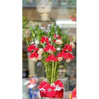 nguyên liệu 5 hoa đá trang trí cây phát tài