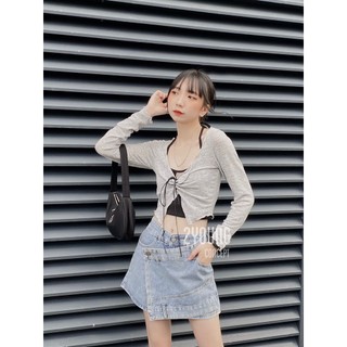 Set áo đan dây [2YOUNG] S409 ( ảnh thật )