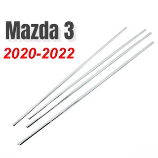 Nẹp chân kính Inox Mazda3 2020 2021 2022 2023 sedan