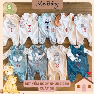 Set Body yếm nhung C&A xuất dư