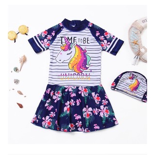 Đồ bơi liền thân bé gái size đại hình ngựa pony unicorn kỳ lân