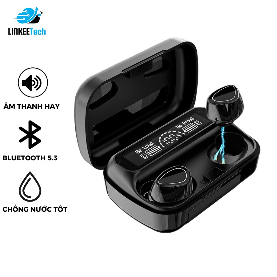 Tai Nghe Bluetooth F9 Plus Cảm Ứng Thông Minh Playtime Đến 22H Chống Nước Hàng Chính Hãng Bảo Hành 12 Tháng- LINKEETECH
