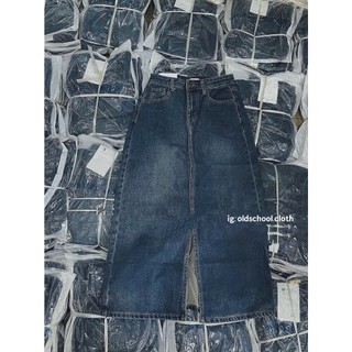 Chân váy jeans xẻ tà Ulzzang