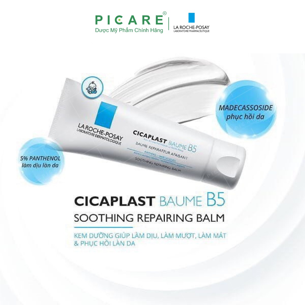 Kem dưỡng giúp làm dịu, làm mát & phục hồi da phù hợp cho trẻ em La Roche Posay Cicaplast Baume B5 100ml