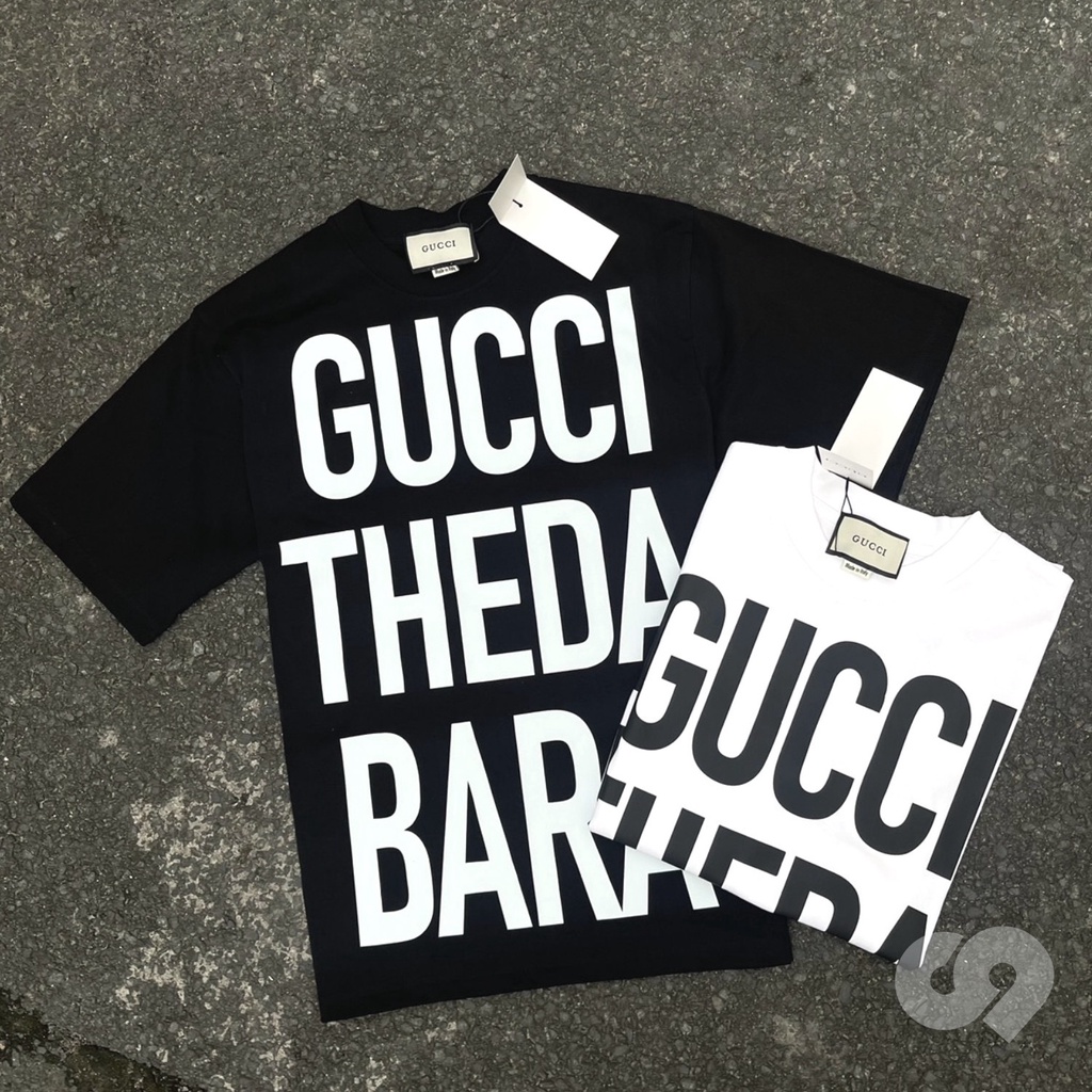 Áo Phông Gucci Theda Bara Chữ To Chất Liệu Cotton Co Giãn 4 Chiều Hình In 5D - Áo From Dáng Unisex Nam Nữ Hottend 2023