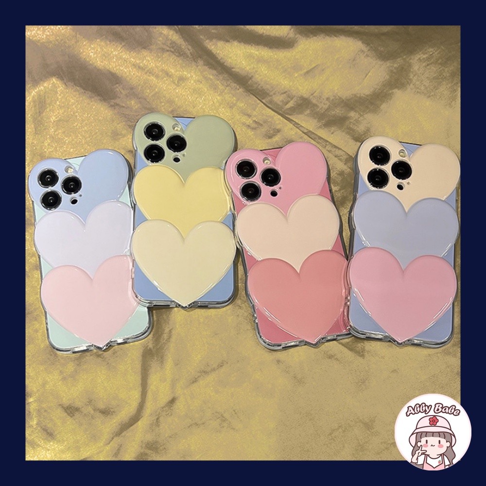 Ốp Điện Thoại TPU Mềm Chống Mồ Hôi Họa Tiết Trái Tim 3D Đơn Giản Cho IPhone 14 Pro Max 11 13 12 11 Pro Max X XS XR