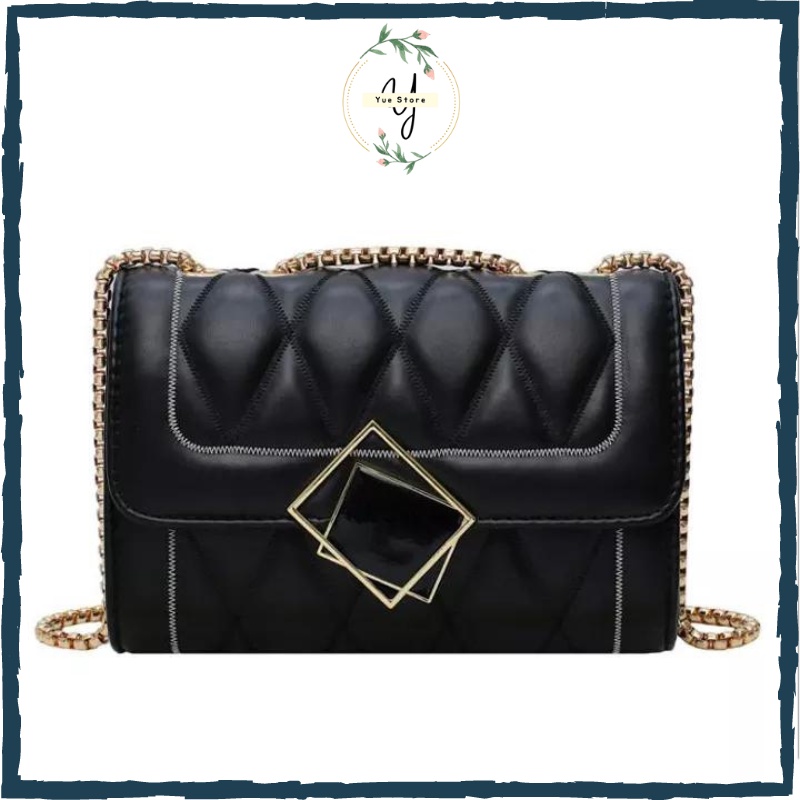 Túi đeo vai nữ khóa vuông ô trám, sang trọng , cổ điển | BigBuy360 - bigbuy360.vn