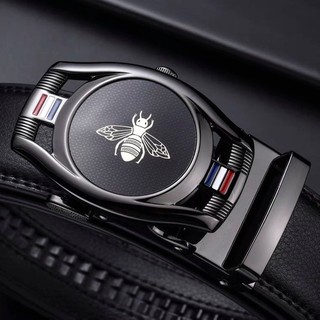 Thắt Lưng Dây Nịt Nam Khóa Tự Động - Mặt Vuông Hình rồng