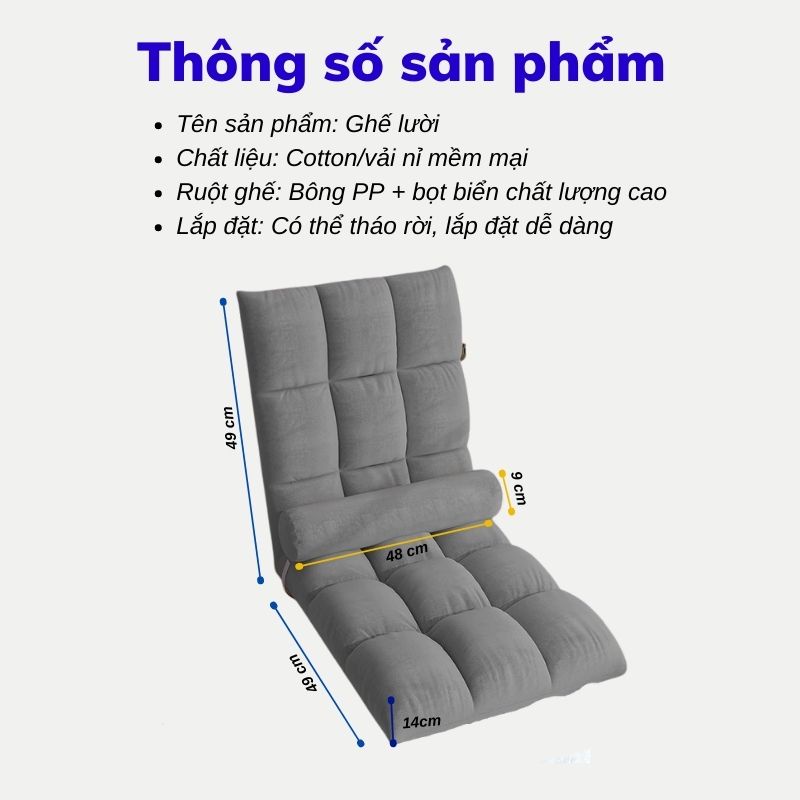 Ghế Bệt Ghế Tựa Lưng Ngồi Bệt Trang Điểm Decor Phòng Nhiều Màu Siêu Xinh Titan.st