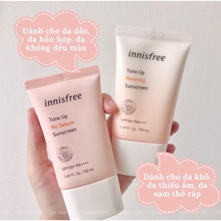 Kem chống nắng innisfree chính hãng nâng tông da hồng