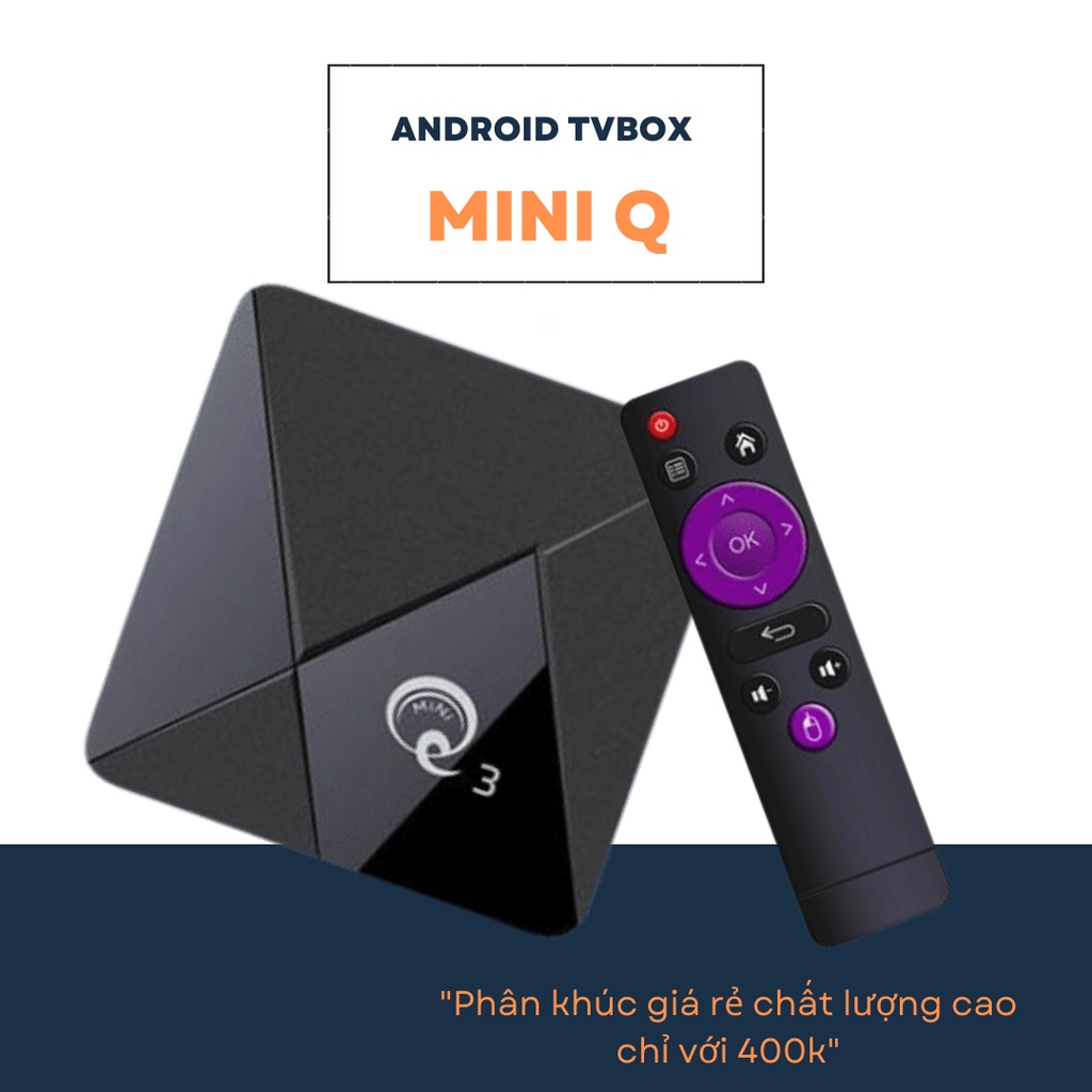 MNQ TV BOX hỗ trợ Wifi/Netflix/Youtube Android Tivi box