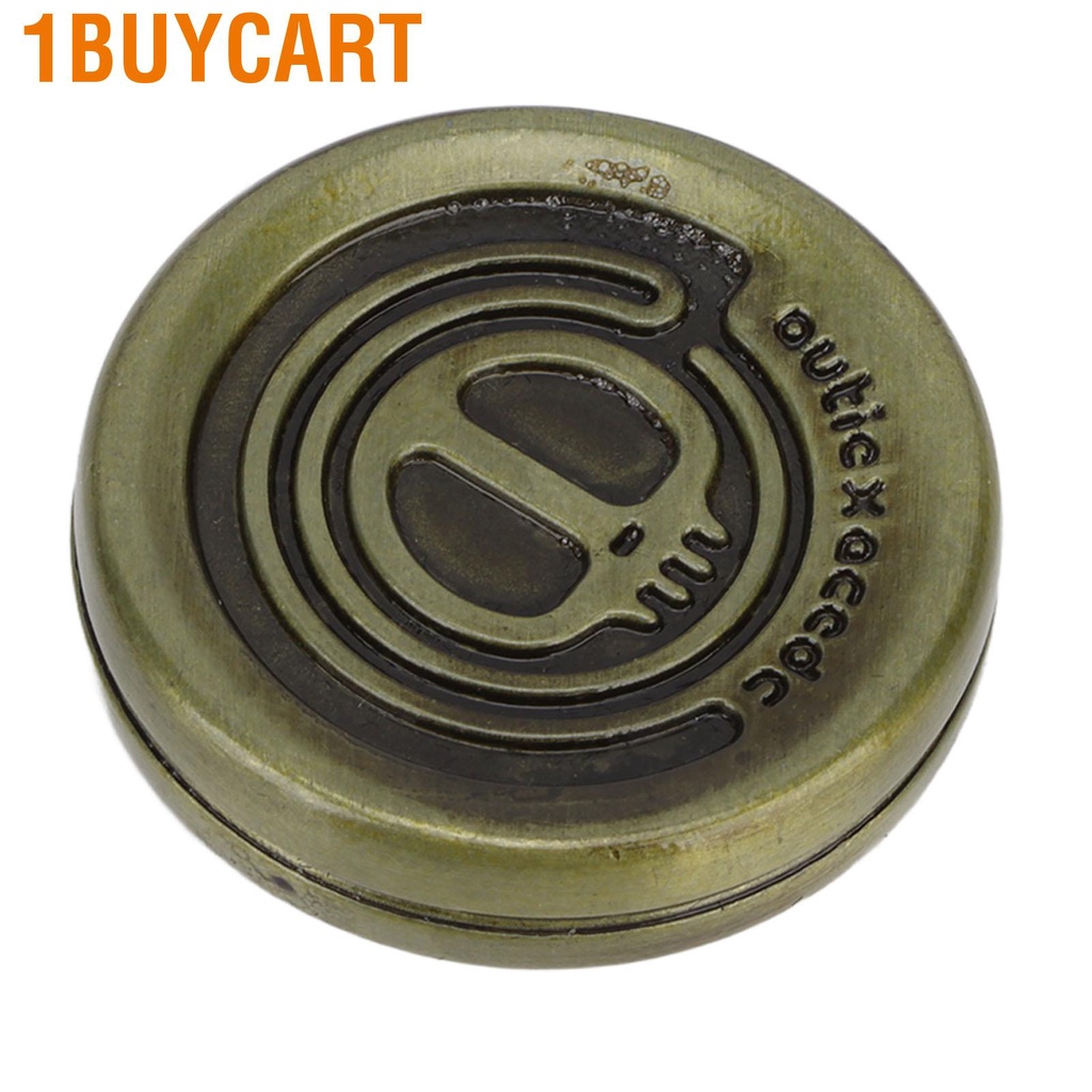 1buycart Haptic Coin Slider Men Women Portable Skull Pattern Anxiety Stress Relief Magnetic Push Sensory Toy