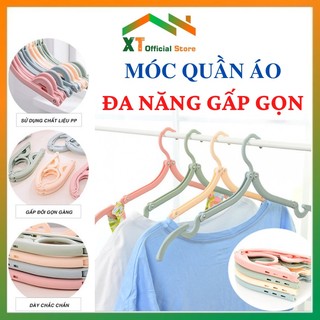 Móc treo quần áo gấp gọn thông minh, móc phơi giày, phơi đồ đa năng mang đi du lịch
