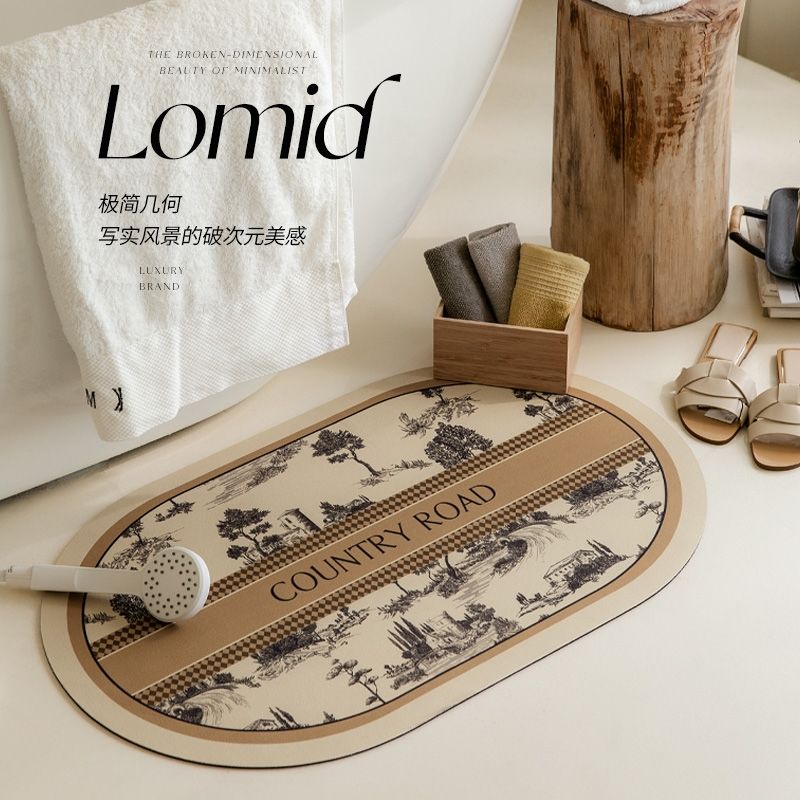 Thảm Lót Sàn Mềm Mại Thấm Hút Nước Chống Trượt Nhanh Khô Tiện Lợi Dành Cho Nhà Bếp / Phòng Tắm