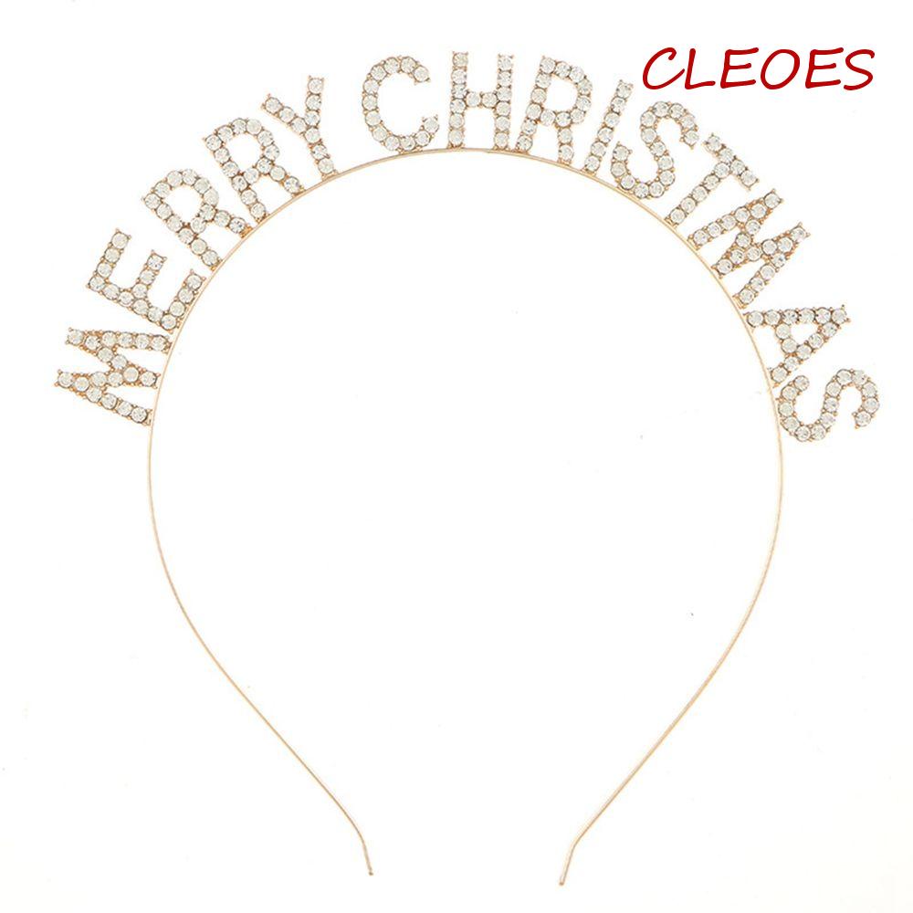 Băng Đô Hợp Kim In Chữ Merry Christmas Năm Mới Phong Cách Hàn Quốc