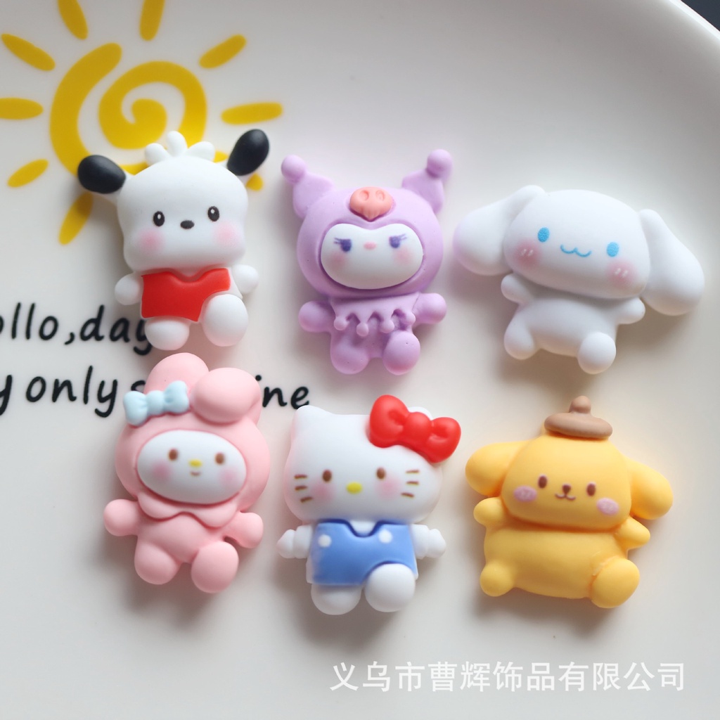 Charm (C599) slime/ Dụng Cụ Charm Trang Trí  [Ko Keo &amp; Nút] Thú Dễ Thương (2x2.5cm) - Giá 1 charm