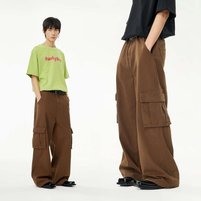 Quần Yếm Ống Rộng Phong Cách Hip Hop Đường Phố Mỹ Cá Tính Cho Nam Nữ