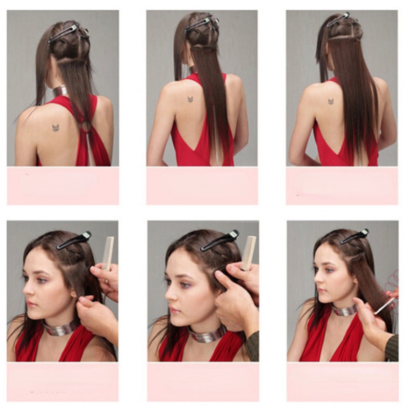 Bộ 12 Tóc Giả Xoăn Không Để Lại Dấu Vết