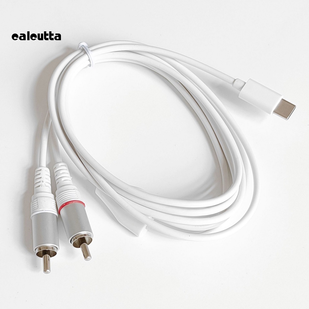 Cáp Chuyển Đổi Âm Thanh Type-C Sang 2RCA Chuyên Dụng Cho Loa Máy Tính