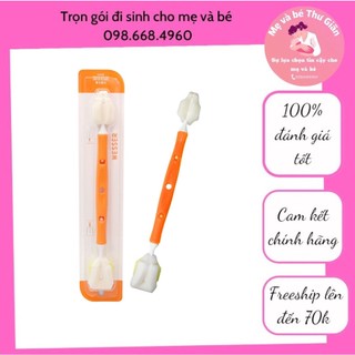 Cây rửa bình sữa, cọ súc rửa bình sữa Wesser 2 đầu mút