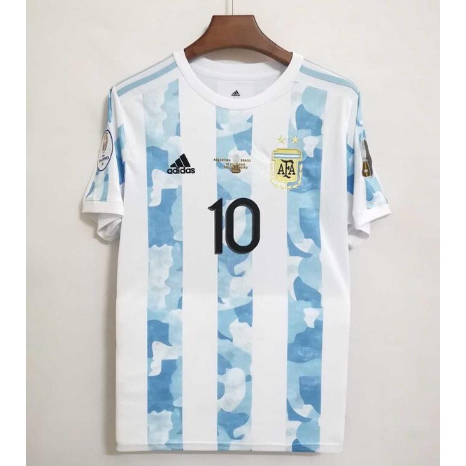 Áo Thun Bóng Đá Đội Tuyển Argentina Mỹ 2021 2022 Size S-2XL